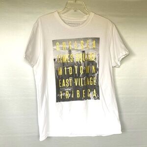 Aeropostale Chelsea Times Square Midtown East Village Tribeca Logo T-shirt Sz L